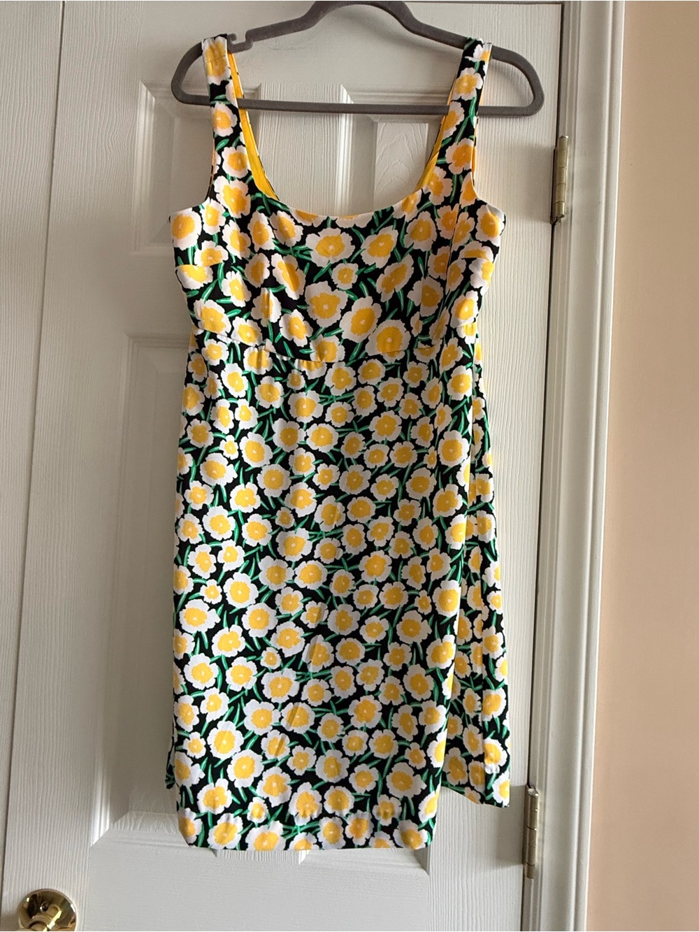 Diane Von Furstenberg Yellow and White Floral Mini Dress